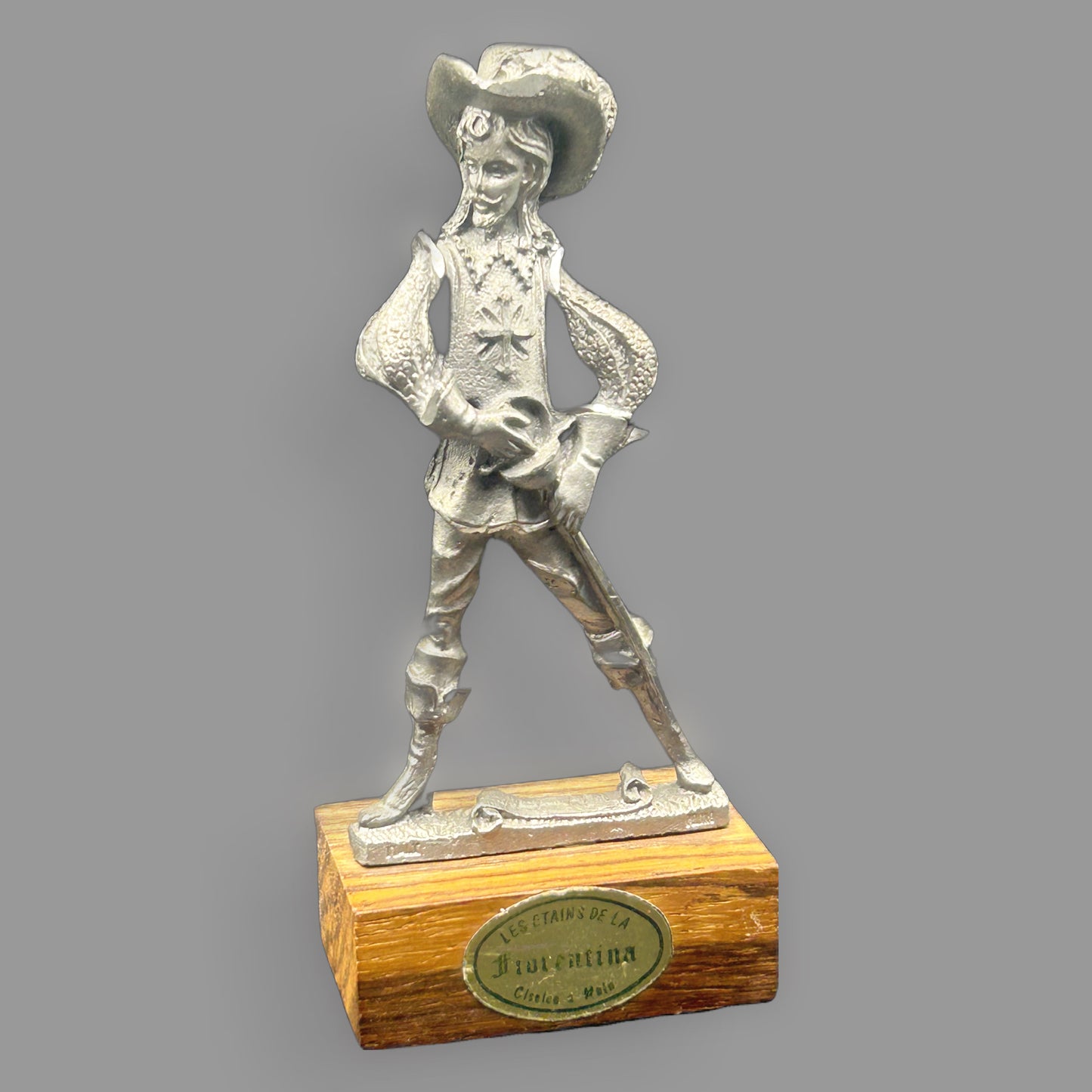 Les Etains de la Fiorentina Pewter Musketeer Figurine