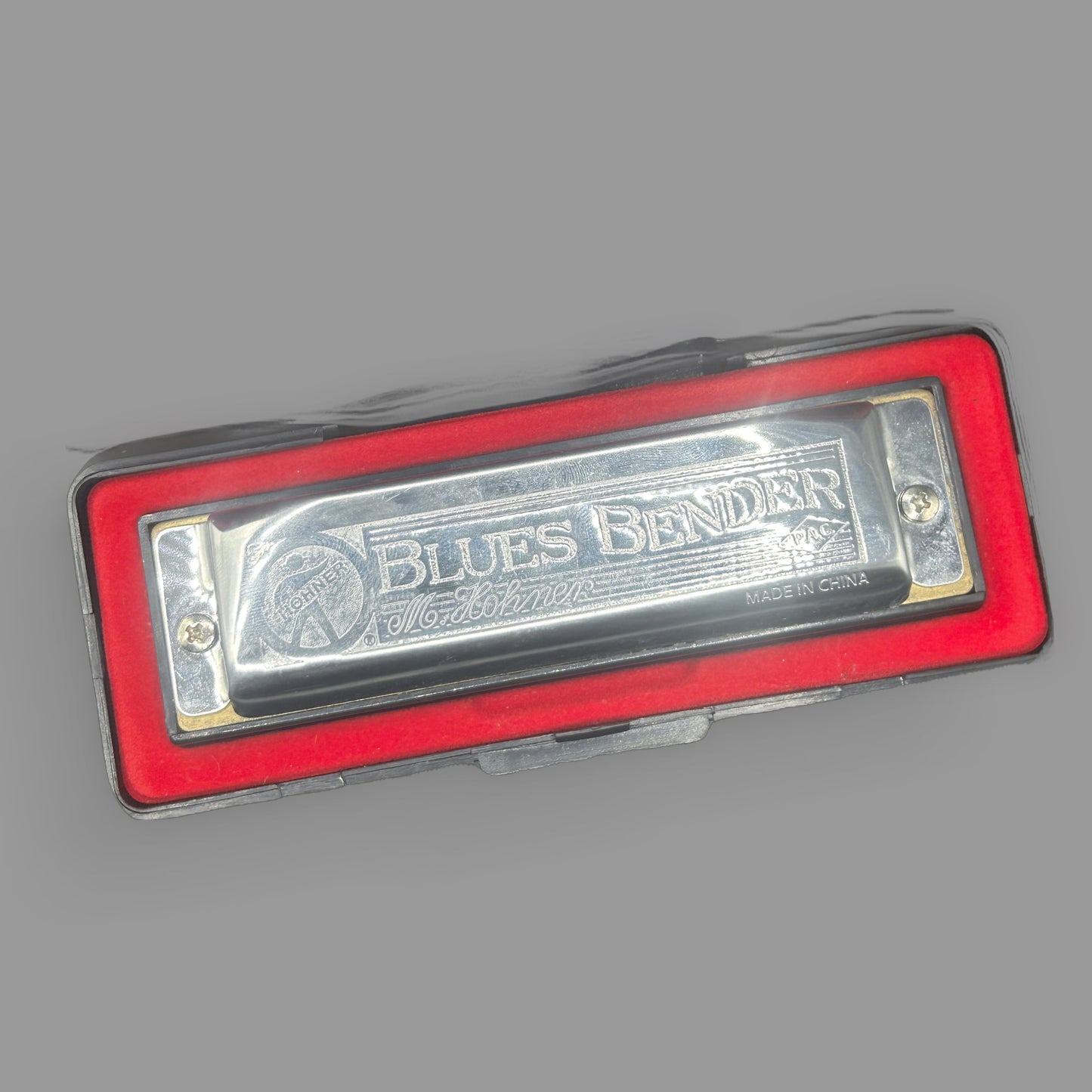 Hohner Blues Bender Harmonica with Red Carrying Case – 10 Hole Diatonic Blues Harp