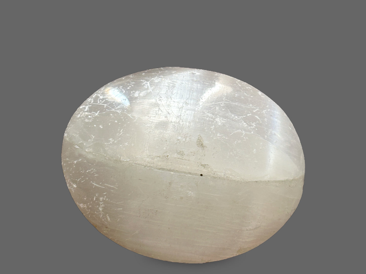 Moonlight Orb — Polished Selenite Crystal Sphere-95g