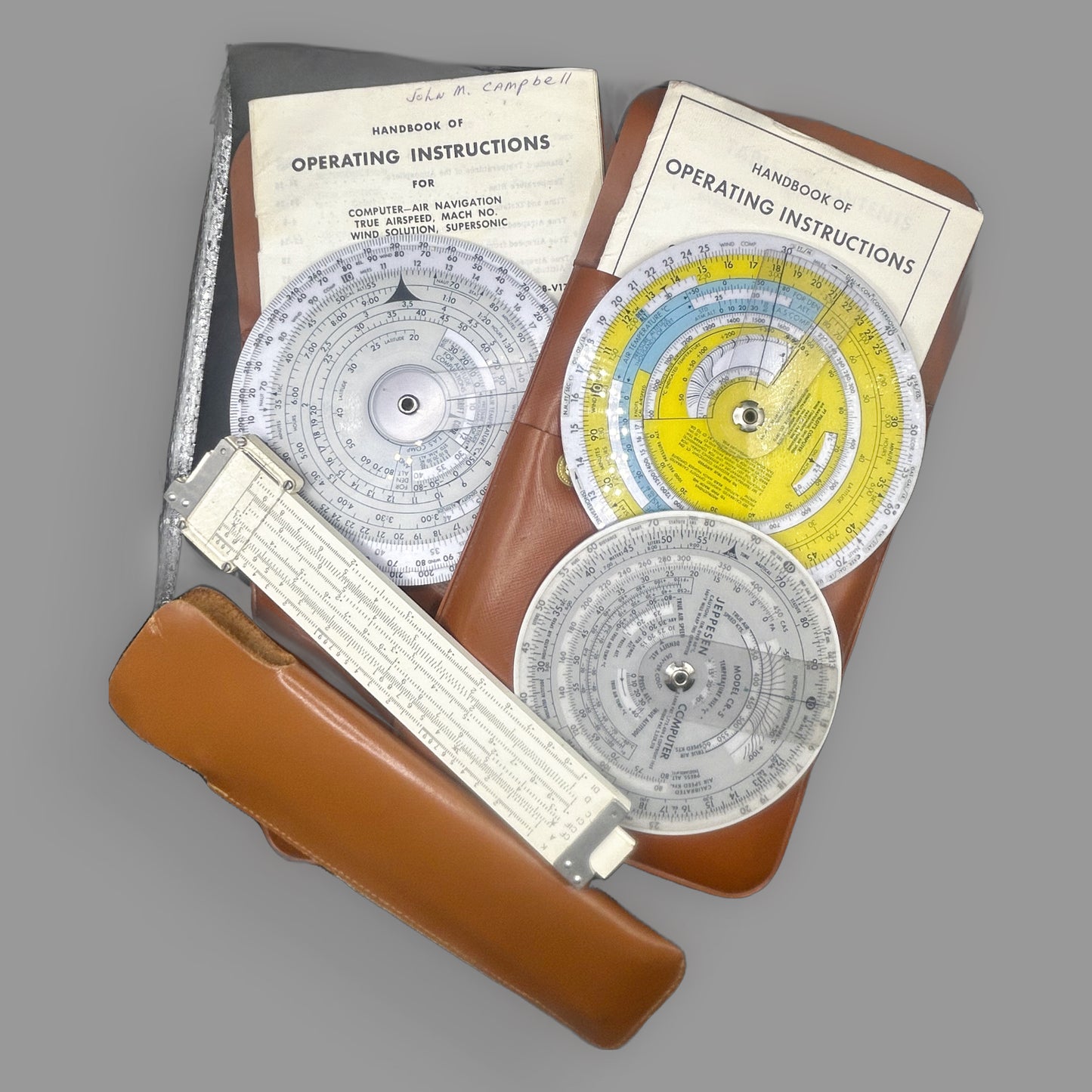 Jeppesen CR-3 and CR-5 Flight Computer Navigation Set