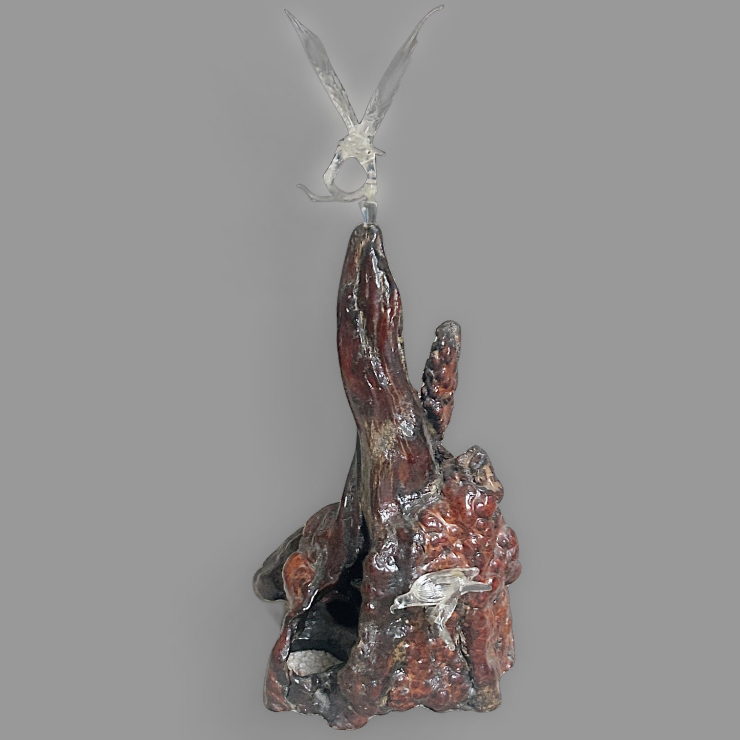 ass Eagle on Driftwood Sculpture