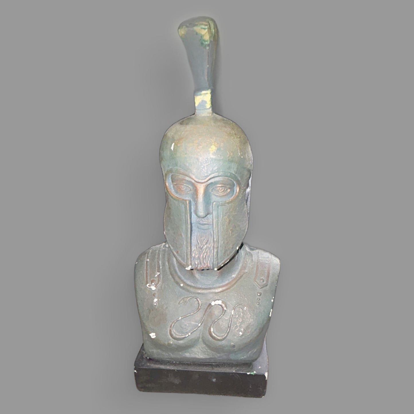 Ancient Greek Spartan Warrior Bust Statue