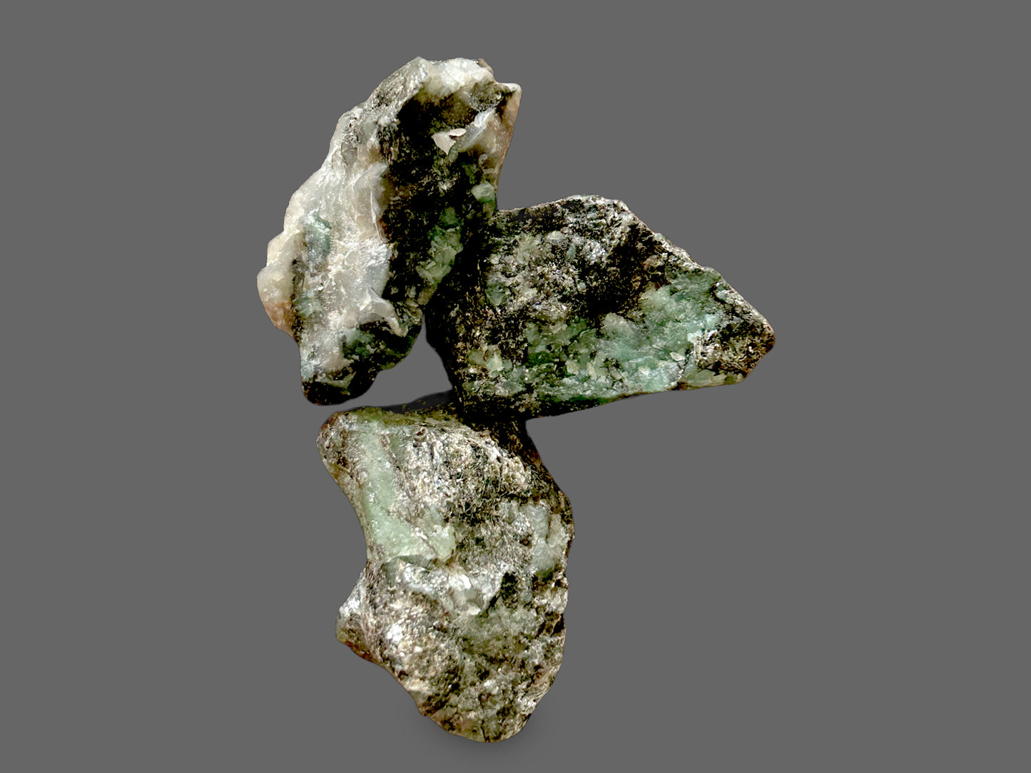 Emerald in Matrix — Raw Rough Emerald Crystal Specimen-62g
