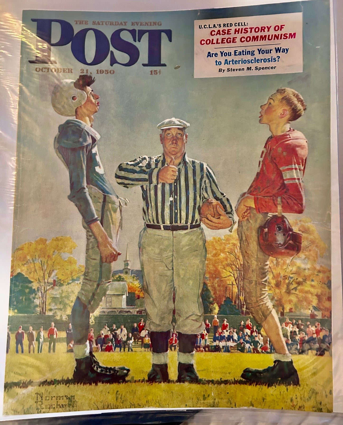 Norman Rockwell “Coin Toss” – The Saturday Evening Post Cover (October 21, 1950)