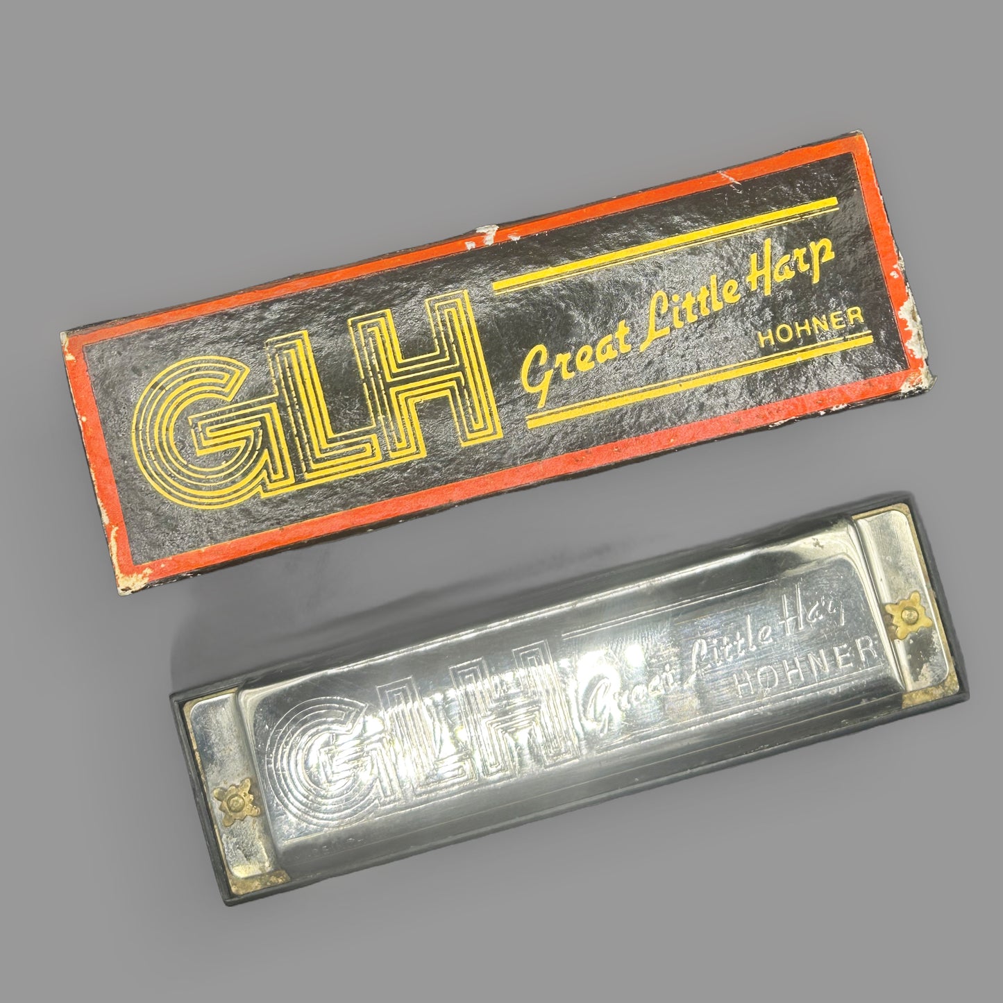 Vintage Hohner GLH “Great Little Harp” Harmonica – Key of C Diatonic Blues Harmonica
