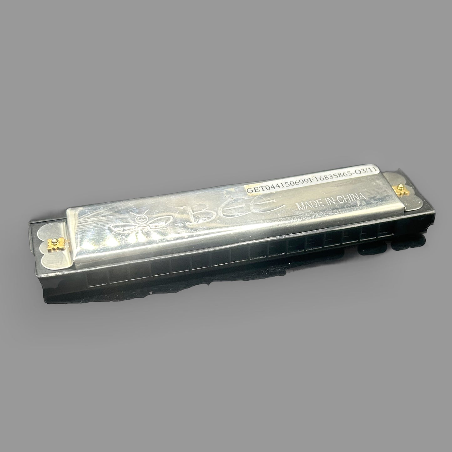 Vintage Bee Brand Harmonica Beginner Musical Instrument