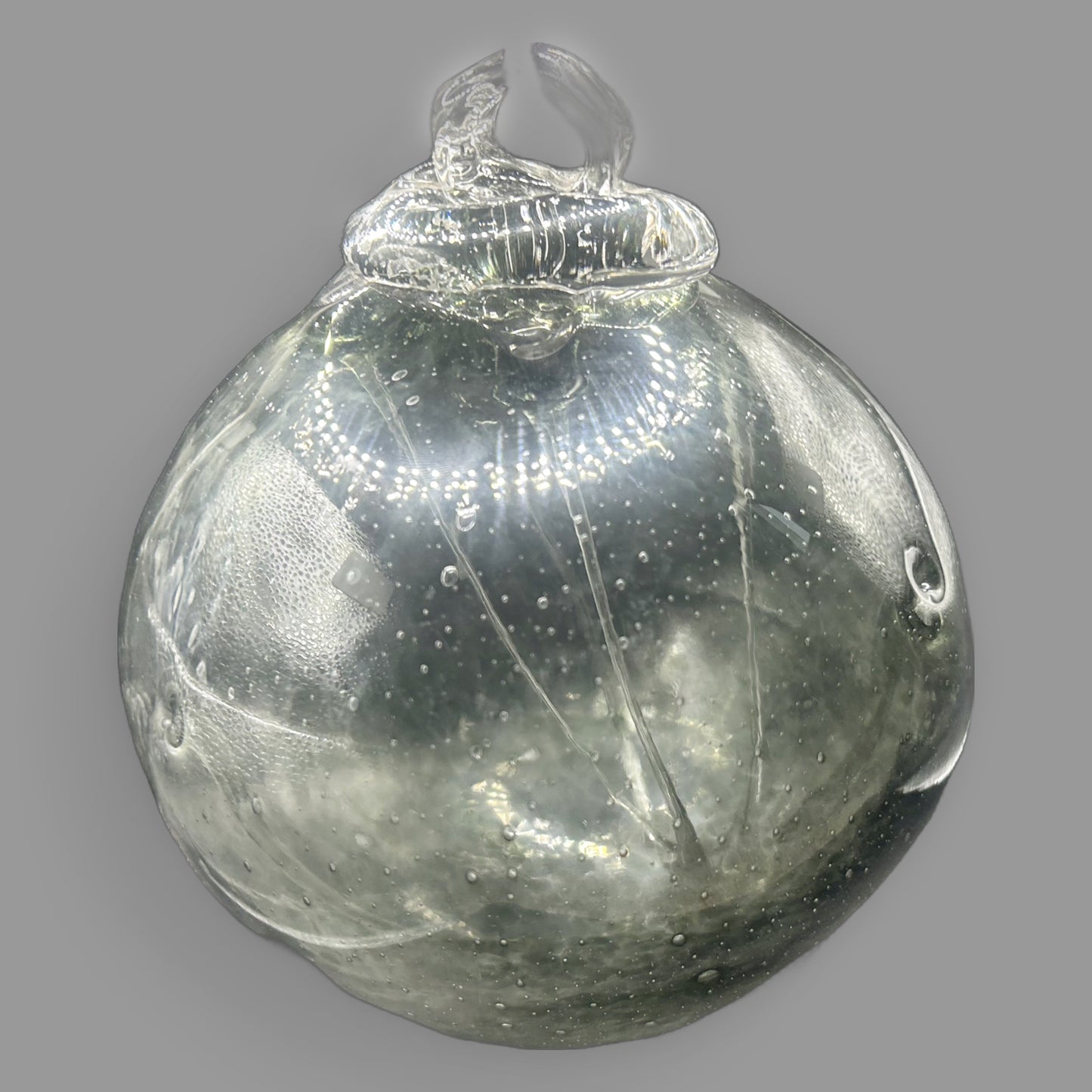 Hand Blown Glass Witch Ball Ornament