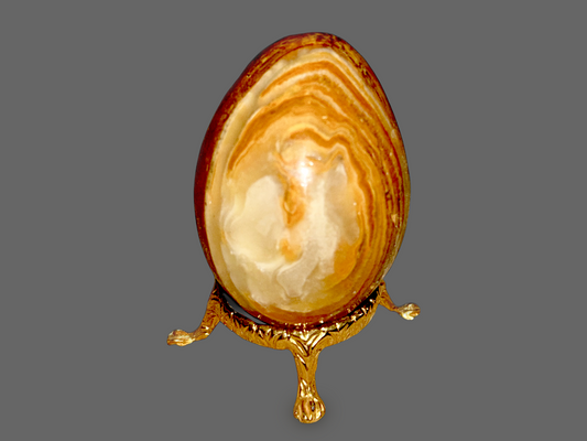 Banded Onyx Egg – Grounding Protection Stone