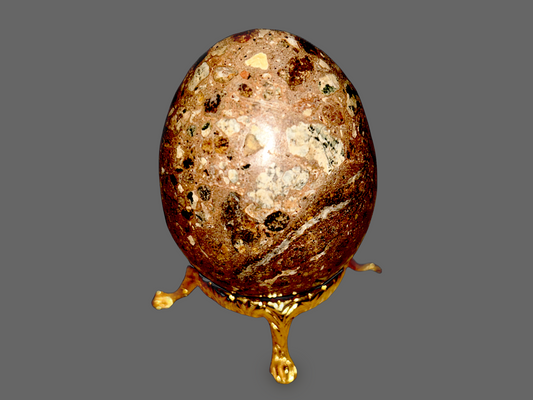 Cavansite & Stilbite Matrix Egg – Stone of Awakening and Gentle Spiritual Insight