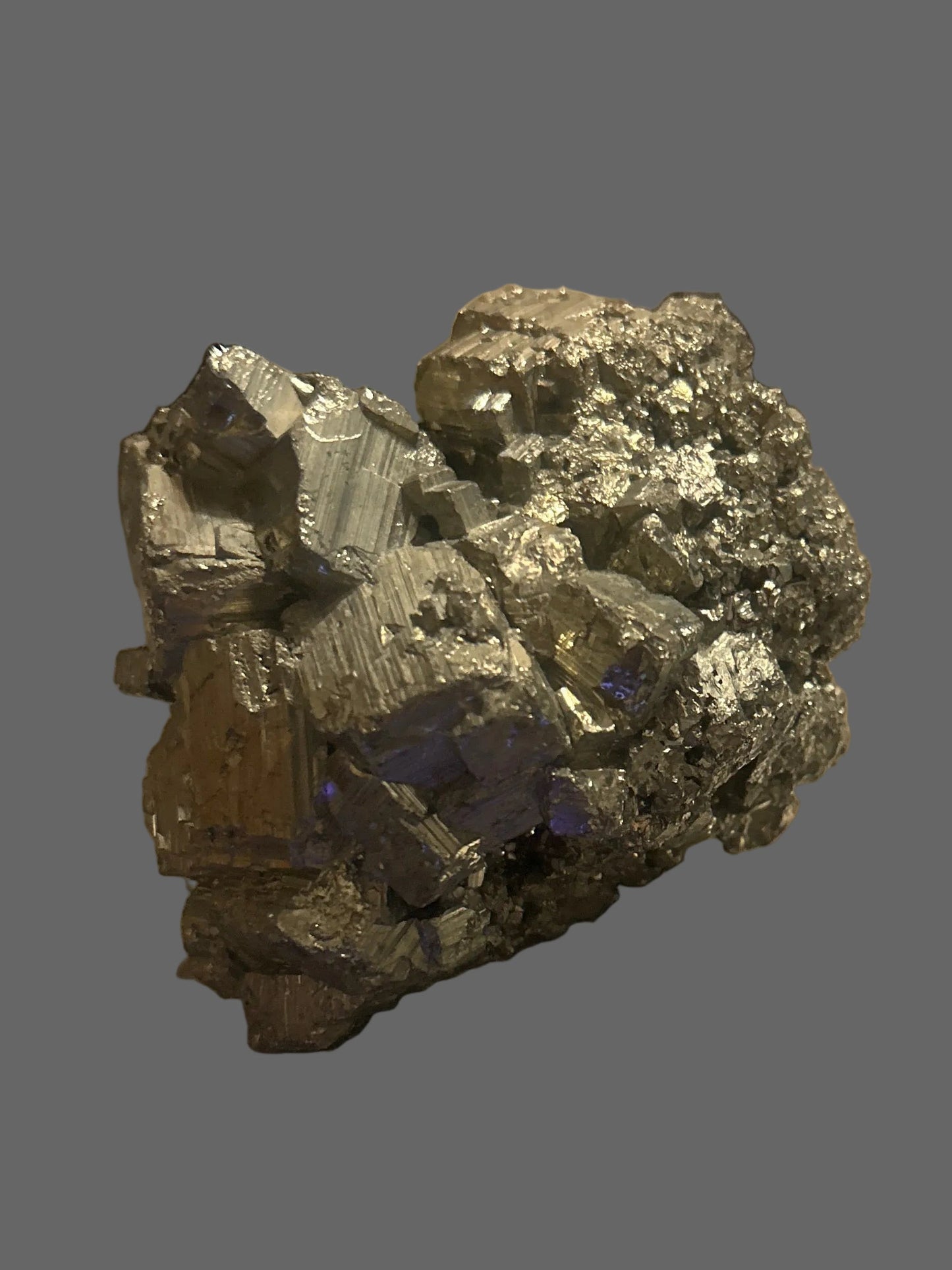 Fool’s Gold Relic — Natural Pyrite Crystal Cluster-197g