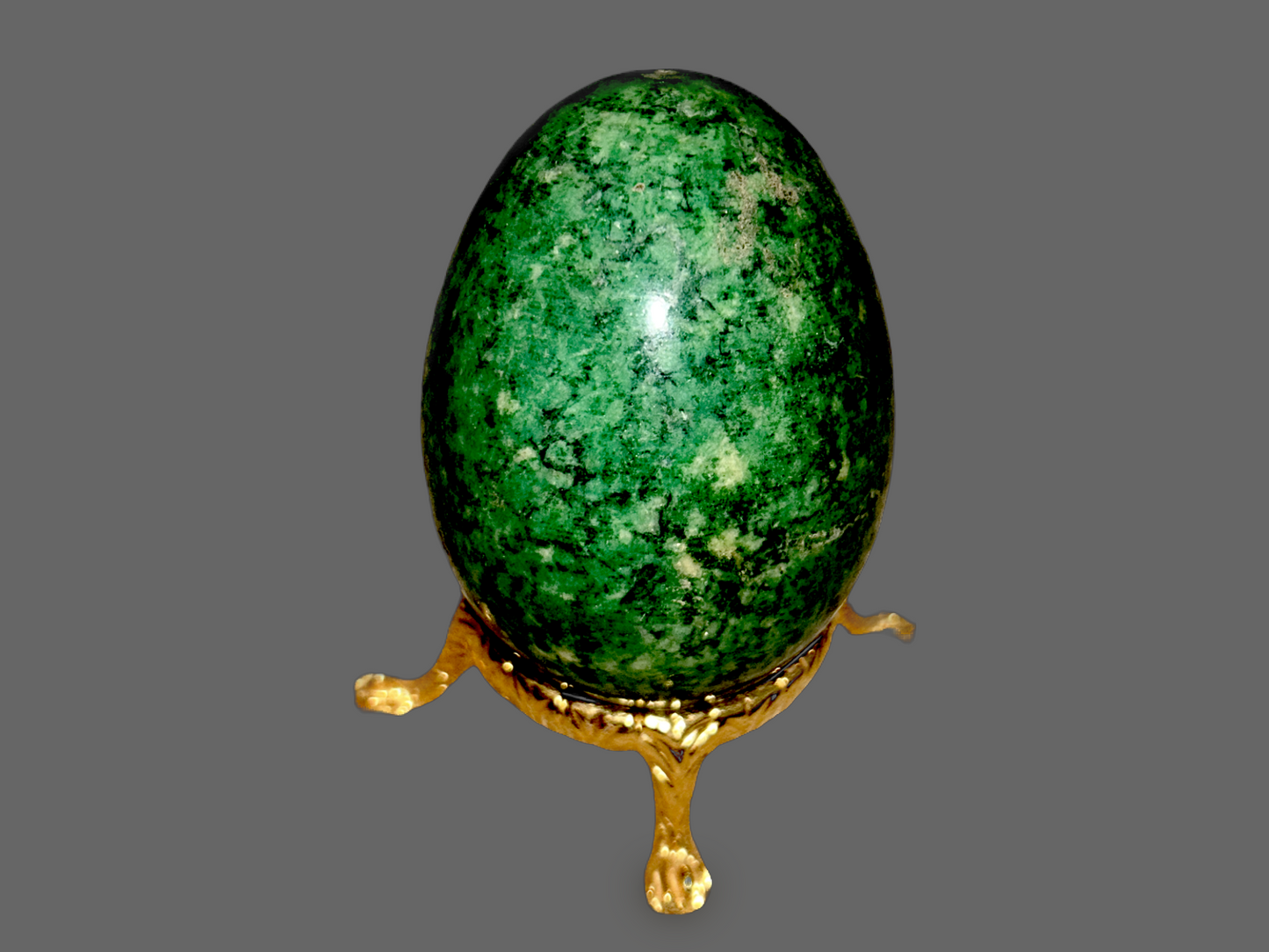 Green Serpentine Stone Egg – Stone of Healing, Protection, and Earth Alignment