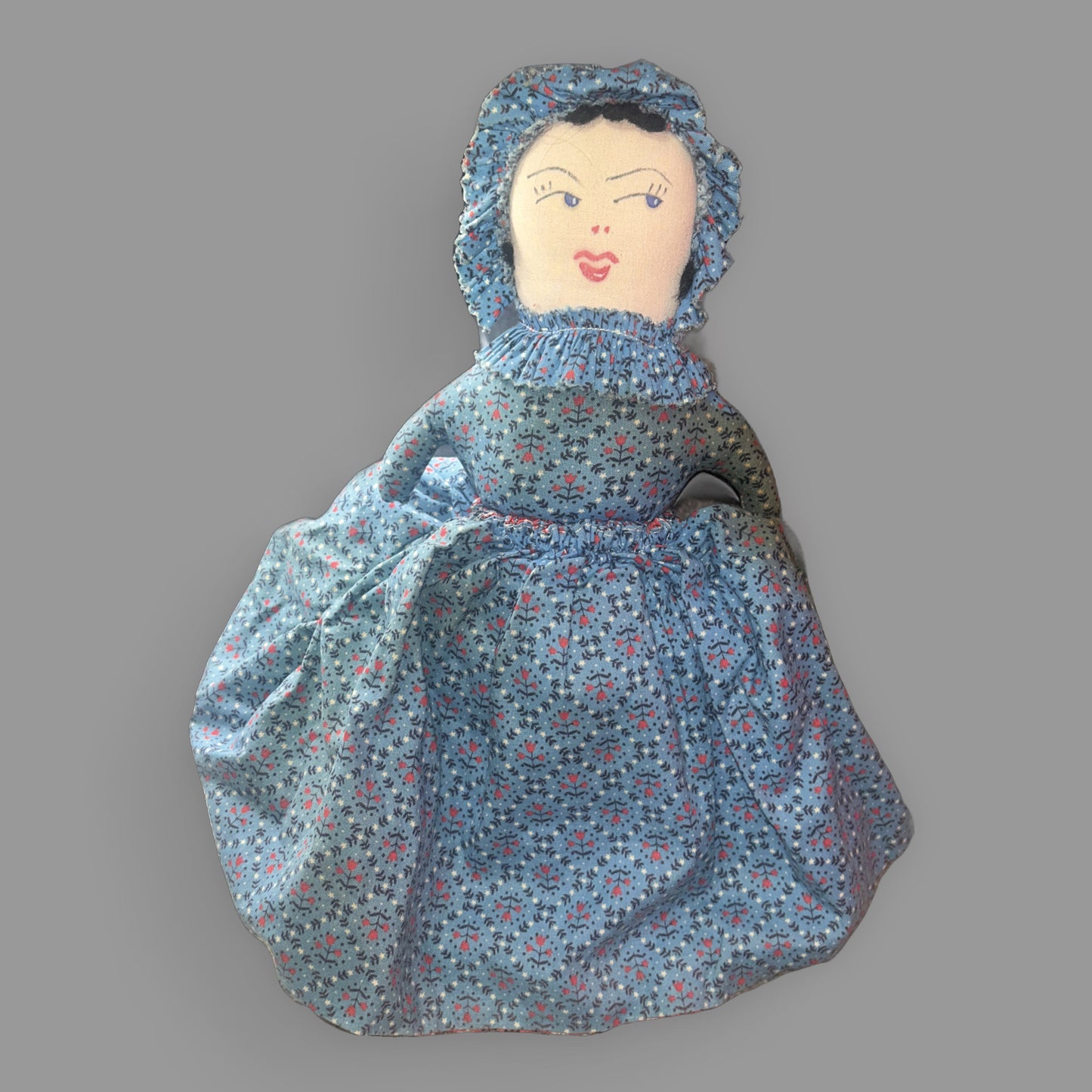 Vintage Handmade Topsy Turvy Cloth Doll – Reversible Folk Toy