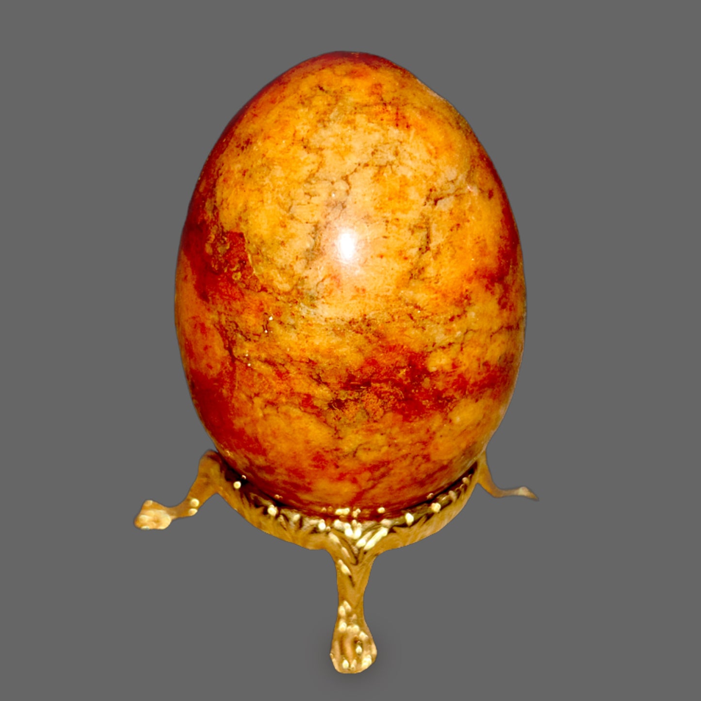 Vintage Italian Marble or Alabaster Egg – Artisan Stone of Heritage and Timeless Elegance