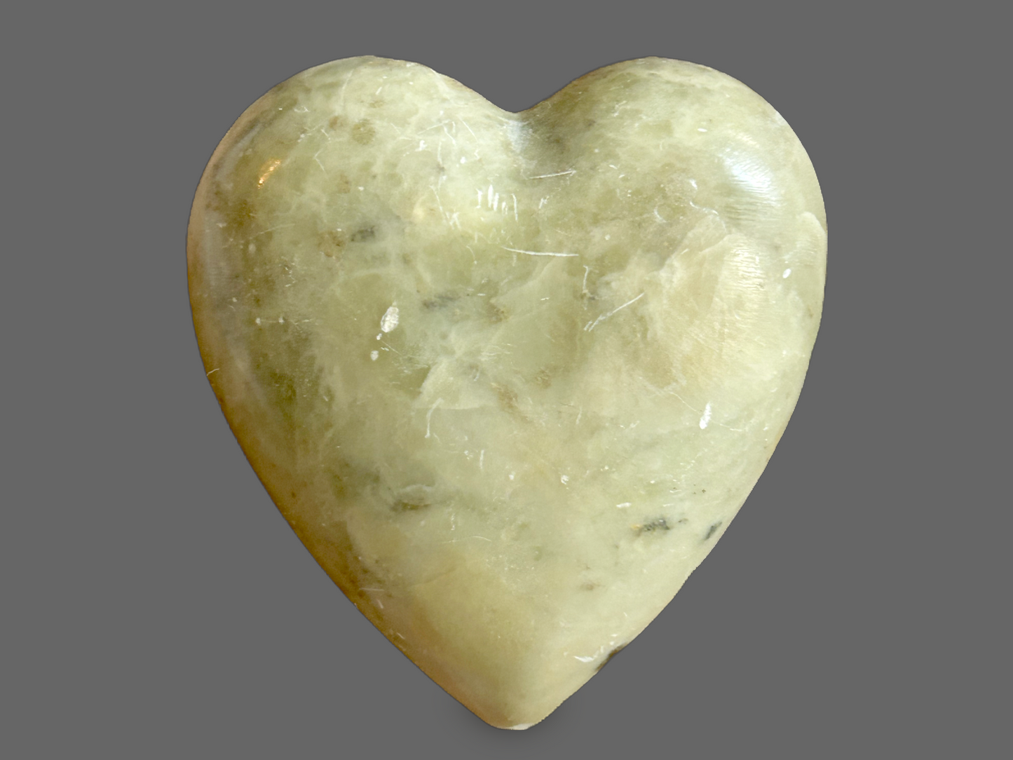 Yellow Calcite Heart – Stone of Joyful Clarity & Gentle Vitality-299g