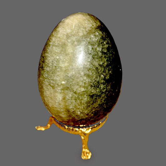 Green Vesuvianite Egg – Stone of Transformation, Alignment, and Heart Renewal-261g