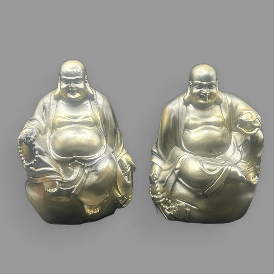 Laughing Buddha Statues Set of 2
