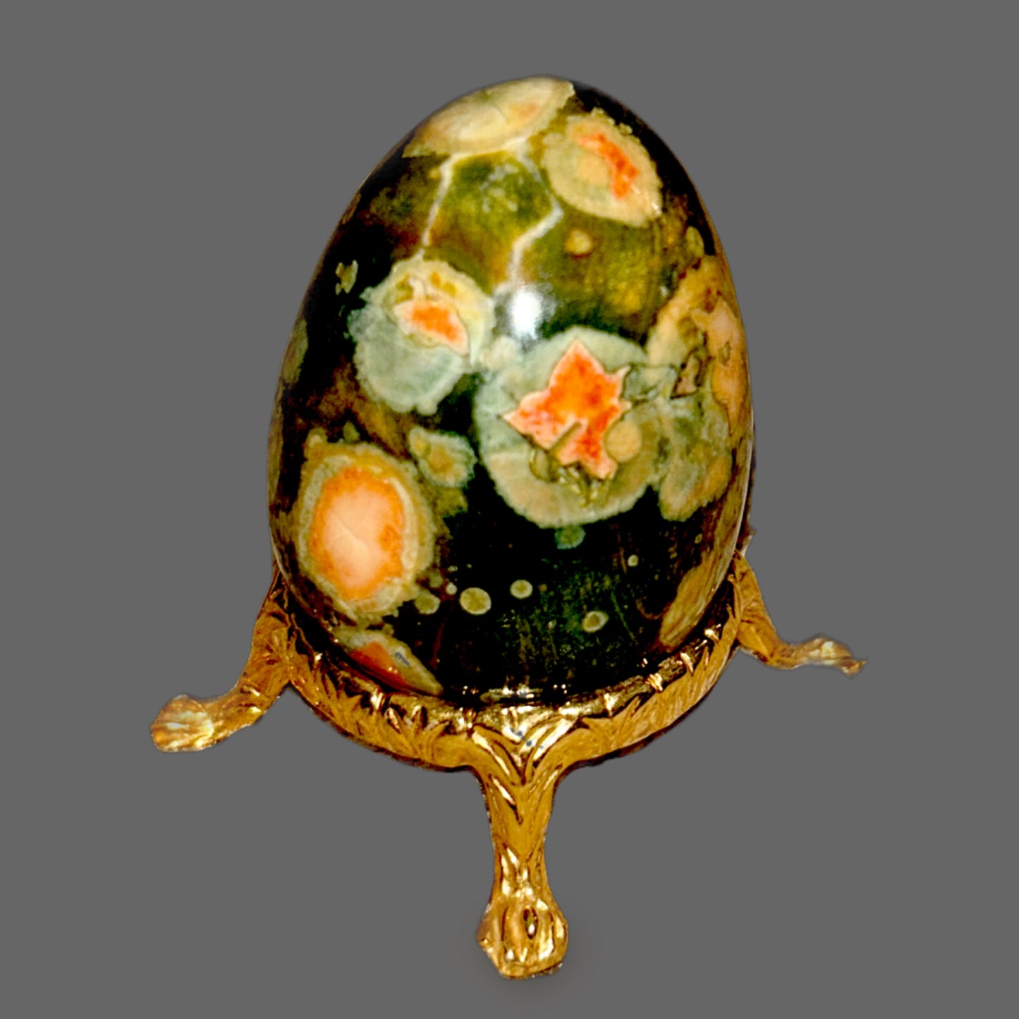 Ocean Jasper Egg – Stone of Joyful Renewal and Emotional Flow-89g