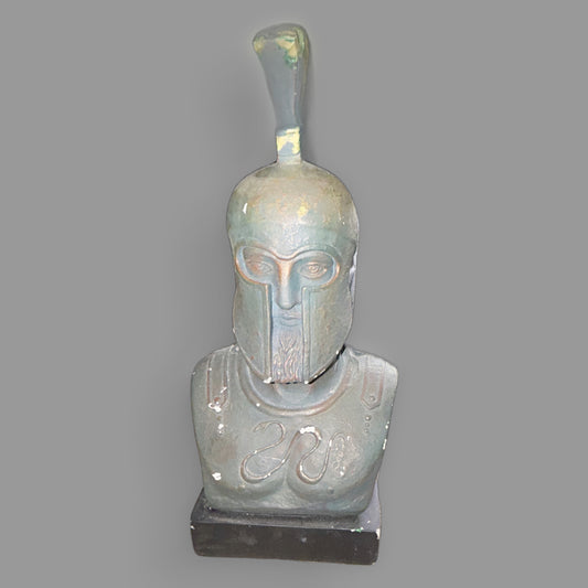 Ancient Greek Spartan Warrior Bust Statue