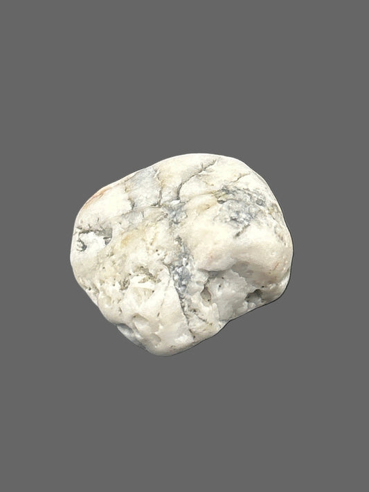 Cloud Veined Howlite – Tranquil White Stone of Stillness-19g
