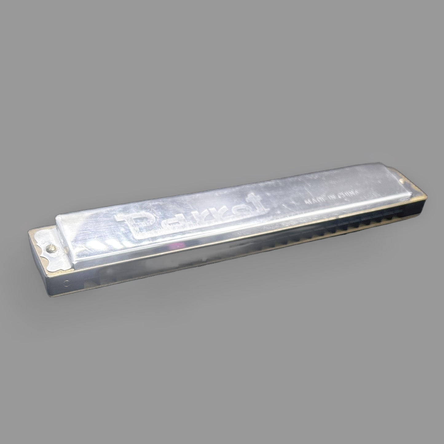 Vintage Parrot Tremolo Harmonica Double Row Musical Instrument