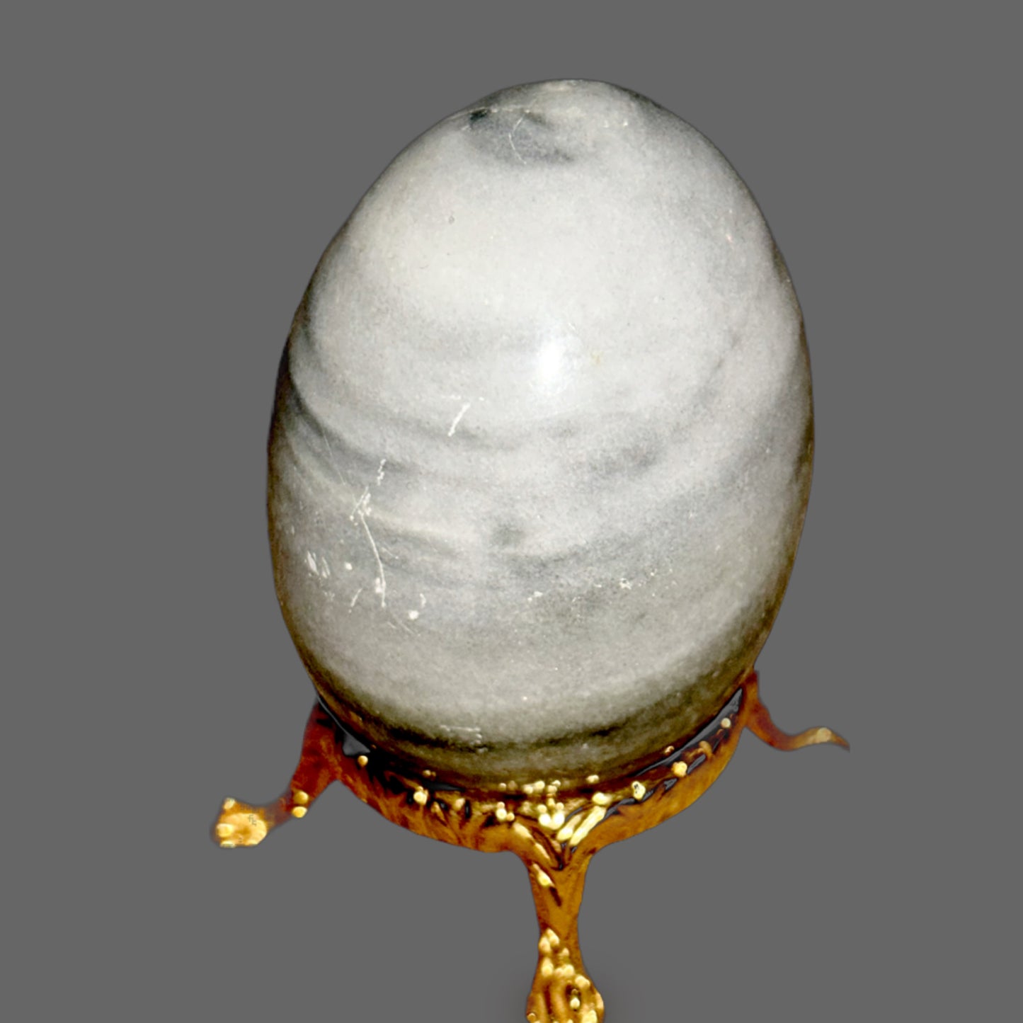 Marble or Alabaster Stone Egg – Symbol of Timeless Calm and Gentle Strength-180g