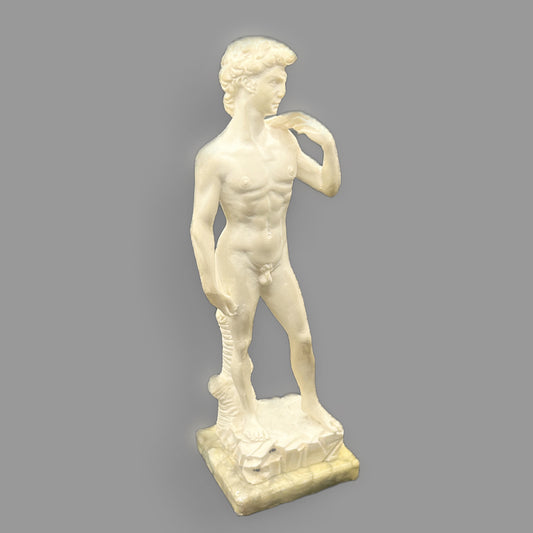 Michelangelo’s David Statue Replica with Marble Base – Classical Sculpture Figurine