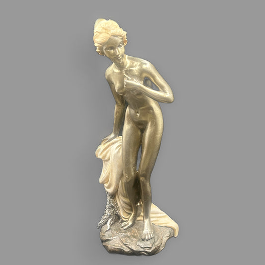 Art Deco Style Nude Female Figurine Statue – Vintage Inspired Sculpture