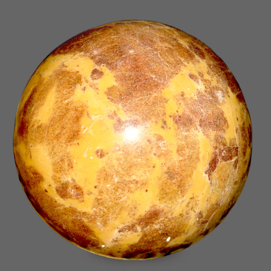 Polished Natural Jasper Sphere – Stone of Grounding and Gentle Strength-1.43glbs