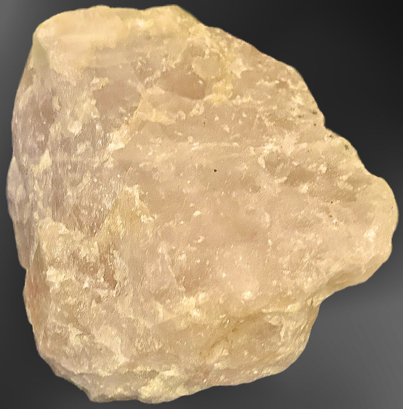 Soft Heart Stone — Raw Rose Quartz Crystal-487g