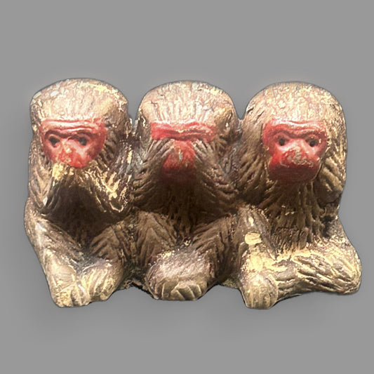 Three Wise Monkeys Figurine – “See No Evil, Hear No Evil, Speak No Evil”