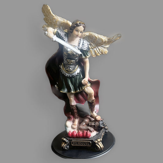 Saint Michael Archangel Defeating Lucifer Statue