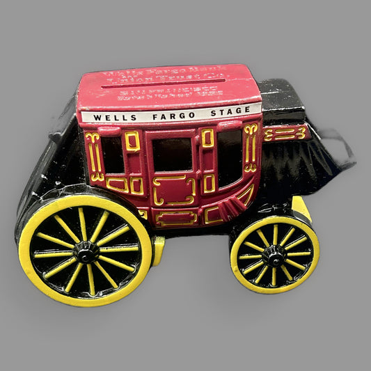 Wells Fargo Stagecoach Cast Iron Coin Bank