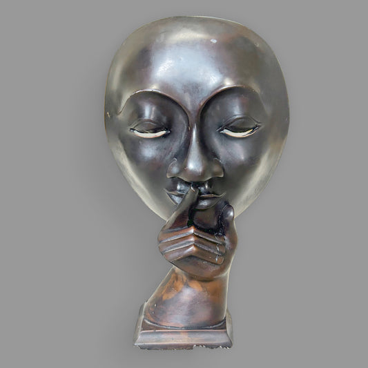 Abstract Silence Face Statue