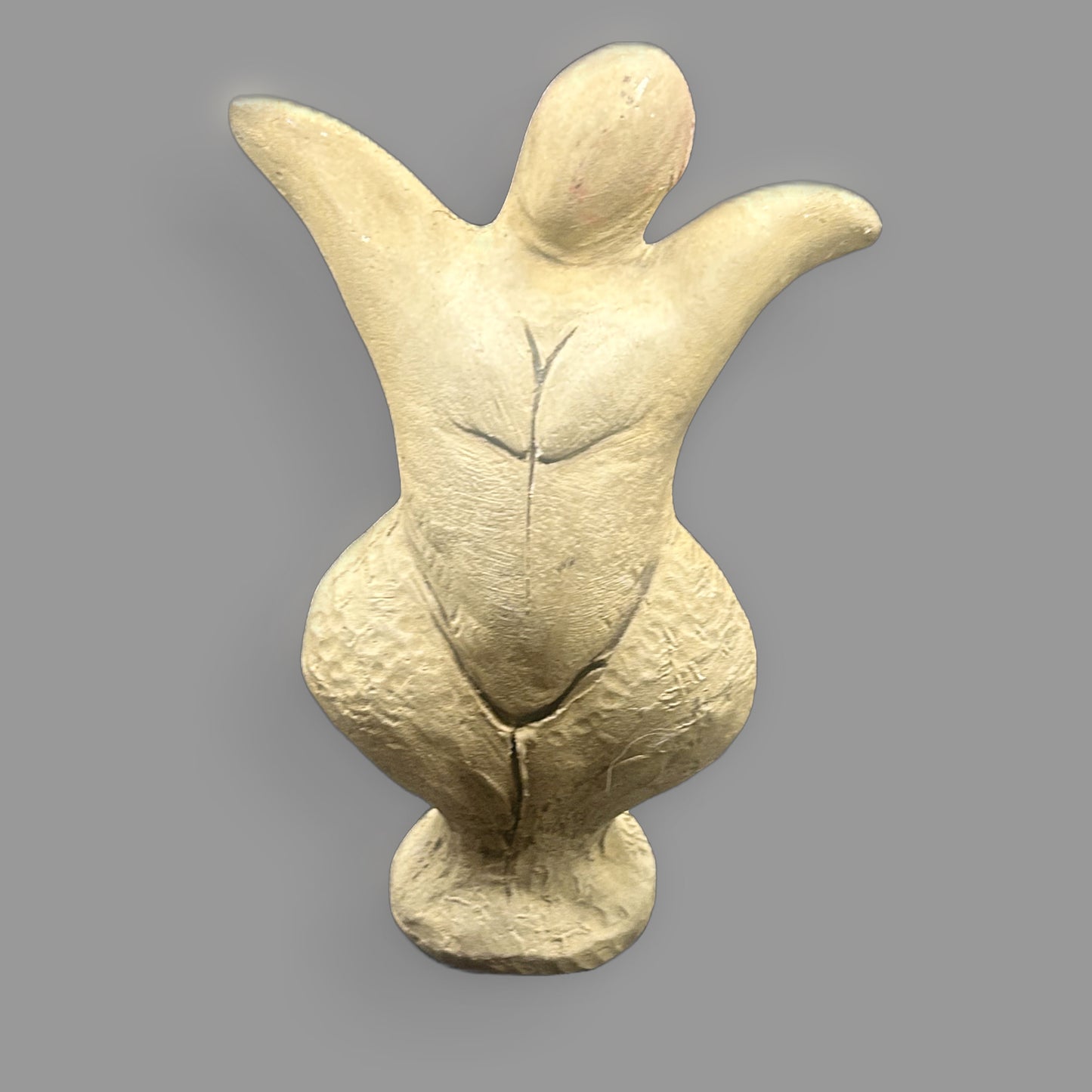 Handmade Clay Fertility Goddess Figurine