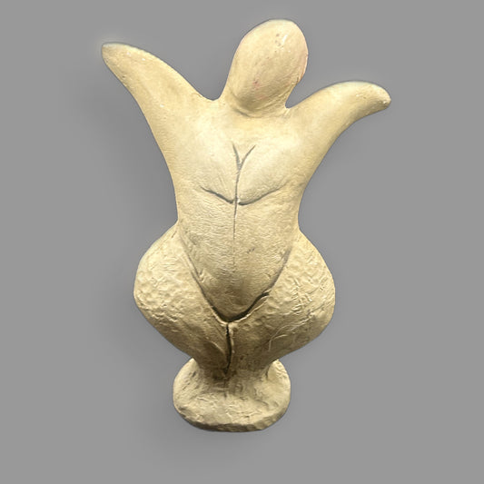 Handmade Clay Fertility Goddess Figurine