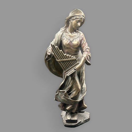 Veronese Collection St. Cecilia Statue – 8.5” Cold-Cast Bronze Figurine