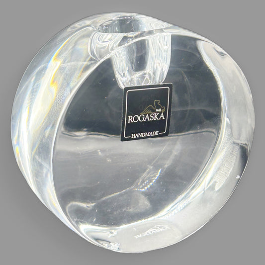 Rogaska Handmade Crystal Round Votive Candle Holder